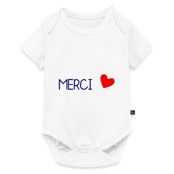 MERCI. MAÎTRESSE. MAÎTRE. MERCI MAÎTRESSE - Body à manches courtes Premium Bébé - blanc - Devant