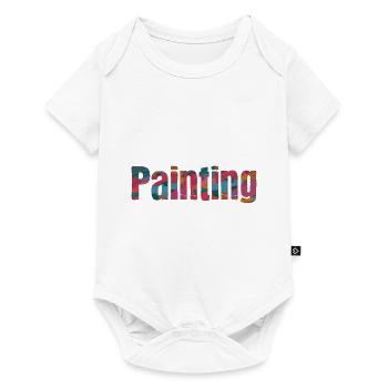 Maler Zeichner für Künstler - Baby Premium Kurzarmbody - Weiß - Vorne