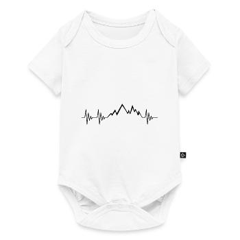Mountain heartbeat - Baby Premium short-sleeve bodysuit - white - Front