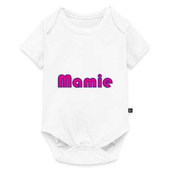MAMIE. FÊTE DES MÈRES. BONNE FÊTE MAMIE. JE T'AIME - Body à manches courtes Premium Bébé - blanc - Devant