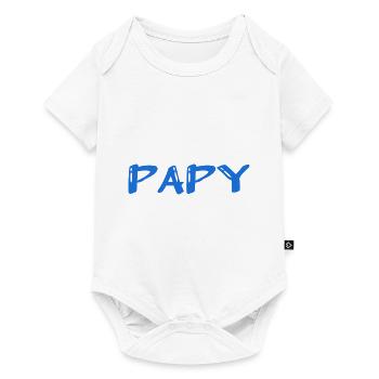 GRANDPA. FATHER's DAY. HAPPY BIRTHDAY GRANDPA. I LOVE YOU. - Baby Premium short-sleeve bodysuit - white - Front