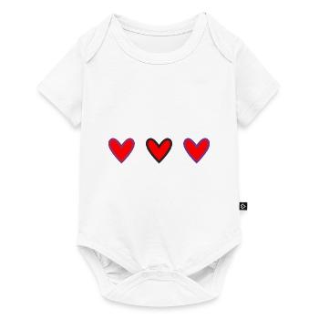 COUPLE. JUST MARRIED. bachelorette party. SAINT VALENTINE. MARIES - Baby Premium short-sleeve bodysuit - white - Front