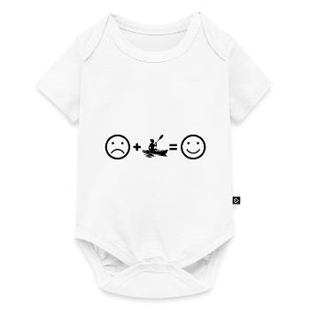 Kajakfahren Kanu Damen Kayak Herren Kajak - Baby Premium Kurzarmbody - Weiß - Vorne