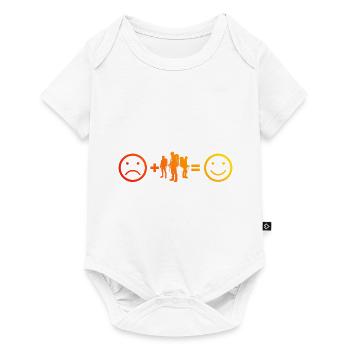 Escalade Hommes Bloc Femmes - Body à manches courtes Premium Bébé - blanc - Devant