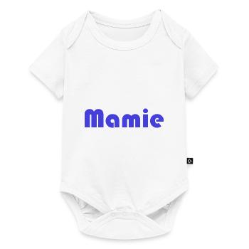 MAMIE. FÊTE DES MÈRES. BONNE FÊTE MAMIE. JE T'AIME - Body à manches courtes Premium Bébé - blanc - Devant