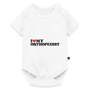 I love my Orthopedist Heart Shirt - Baby Premium short-sleeve bodysuit - white - Front