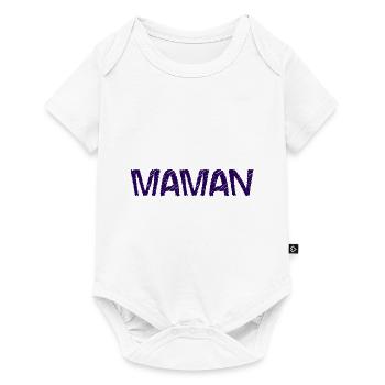 BONNE FÊTE MAMAN. MAMAN. FÊTE DES MÈRES. JE T'AIME - Body à manches courtes Premium Bébé - blanc - Devant