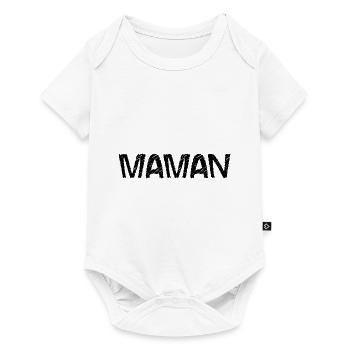 FÊTE DES MÈRES. BONNE FÊTE MAMAN. MAMAN. JE T'AIME - Body à manches courtes Premium Bébé - blanc - Devant