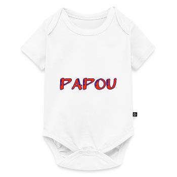 PAPUAN. FATHER's DAY. HAPPY BIRTHDAY DAD. DAD. DAD - Baby Premium short-sleeve bodysuit - white - Front