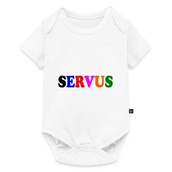 Servus - Baby Premium Kurzarmbody - Weiß - Vorne
