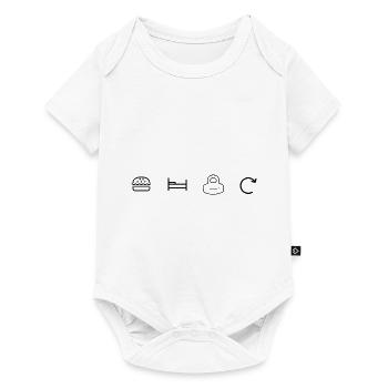 Magnetfischen Magnet Angler für Magnetfischer Magn - Baby Premium Kurzarmbody - Weiß - Vorne