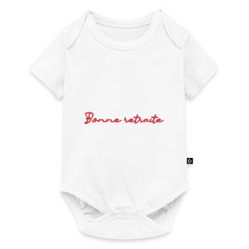 RETRAITE. RETRAITE. RETRAITEE. RETRAITE - Body à manches courtes Premium Bébé - blanc - Devant