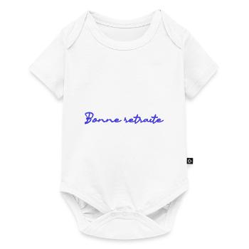 RETRAITE. RETRAITE. RETRAITEE. RETRAITE. COLLEGUE - Body à manches courtes Premium Bébé - blanc - Devant