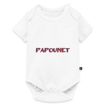 BONNE FÊTE PAPA. PAPA. FÊTE DES PÈRES. PÈRE - Body à manches courtes Premium Bébé - blanc - Devant
