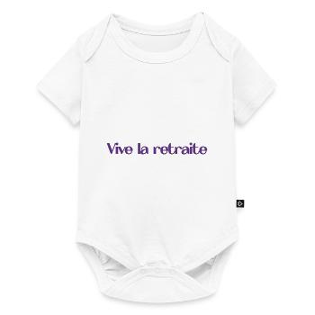 RETIREMENT. HAPPY RETIREMENT. HAPPY RETREAT - Baby Premium short-sleeve bodysuit - white - Front