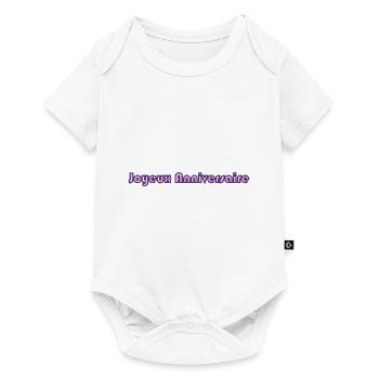GEBURTSTAG. ALLES GUTE ZUM GEBURTSTAG. ALLES GUTE ZUM GEBURTSTAG. - Baby Premium Kurzarmbody - Weiß - Vorne