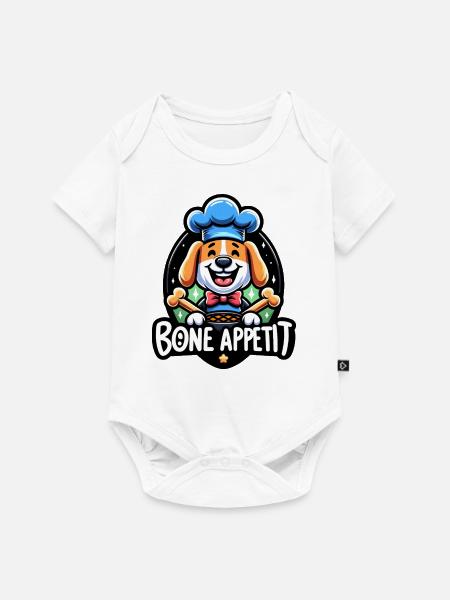 Bone Appetit - Baby Premium Kurzarmbody - Weiß