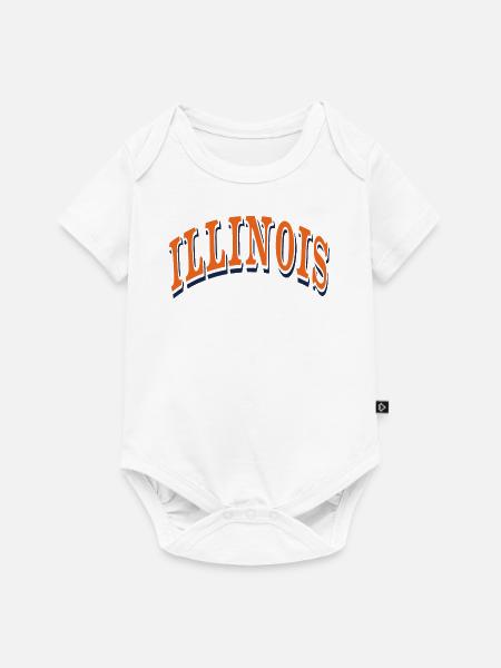 Illinois - Baby Premium Kurzarmbody - Weiß
