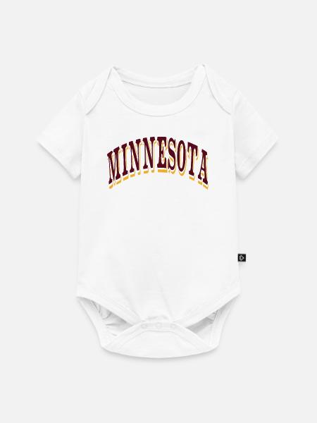 Minnesota - Baby Premium Kurzarmbody - Weiß