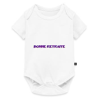 RETRAITE. RETRAITE. RETRAITEE. SENIOR. MAMIE. PAPY - Body à manches courtes Premium Bébé - blanc - Devant
