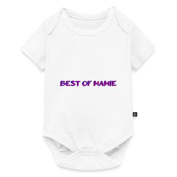 MAMIE. FÊTE DES MÈRES. BONNE FÊTE MAMIE. JE T'AIME - Body à manches courtes Premium Bébé - blanc - Devant