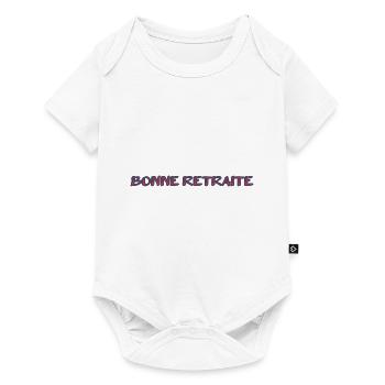RETRAITE. RETRAITE. RETRAITEE. SENIOR. MAMIE. PAPY - Body à manches courtes Premium Bébé - blanc - Devant