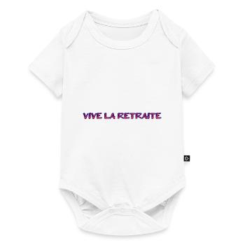 RETRAITE. RETRAITE. RETRAITEE. RETRAITE - Body à manches courtes Premium Bébé - blanc - Devant