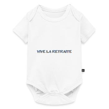 PAPY. FÊTE DES PÈRES. BONNE FÊTE PAPY. JE T'AIME. - Body à manches courtes Premium Bébé - blanc - Devant