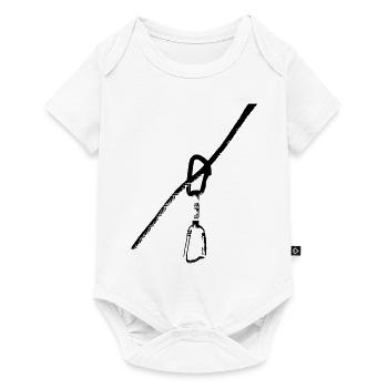 Rope + express loops - Baby Premium short-sleeve bodysuit - white - Front