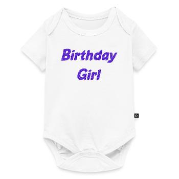 fille d’anniversaire - Body à manches courtes Premium Bébé - blanc - Devant