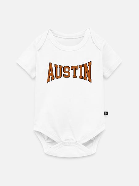 Austin - Baby Premium Kurzarmbody - Weiß