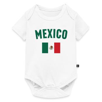 Drapeau du Mexique - Body à manches courtes Premium Bébé - blanc - Devant