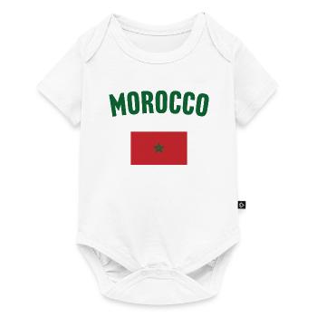 Morocco Flag - Baby Premium short-sleeve bodysuit - white - Front