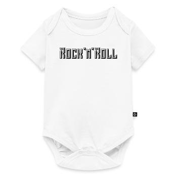 Lettrage Rock 'n' Roll (3D / POS / 1C) - Body à manches courtes Premium Bébé - blanc - Devant