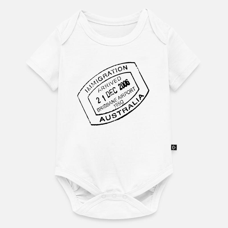 timbre Voyage - Body à manches courtes Premium Bébé - blanc