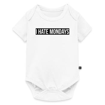 Hate Monday Zitat Grafik - Baby Premium Kurzarmbody - Weiß - Vorne