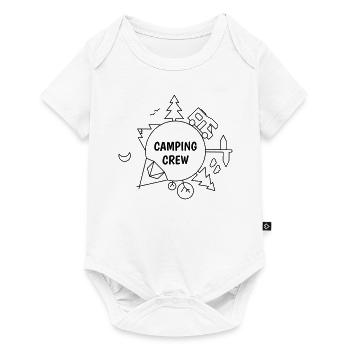 Camping Crew - Baby Premium Kurzarmbody - Weiß - Vorne