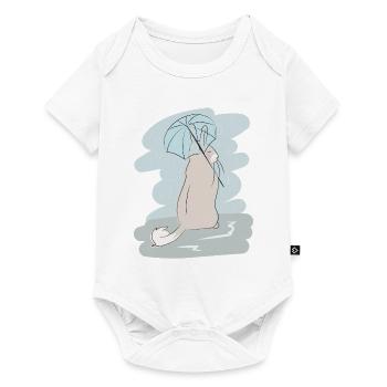 Design illustré avec Viscacha - Body à manches courtes Premium Bébé - blanc - Devant