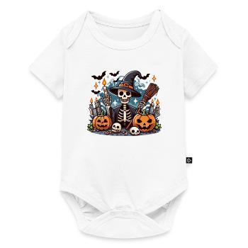 Spooky Mr Os halloween - Baby Premium short-sleeve bodysuit - white - Front