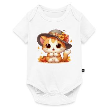 Autumn Cat3 - Baby Premium short-sleeve bodysuit - white - Front