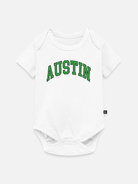 Austin - Baby Premium Kurzarmbody - Weiß