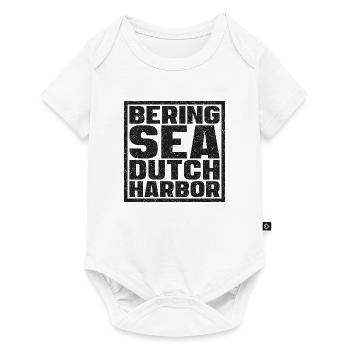 Mer de Béring Dutch Harbor Alaska États-Unis - Body à manches courtes Premium Bébé - blanc - Devant
