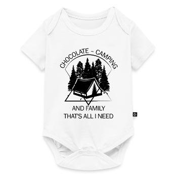 Tent Camping Camper Scout Bivouac - Baby Premium short-sleeve bodysuit - white - Front