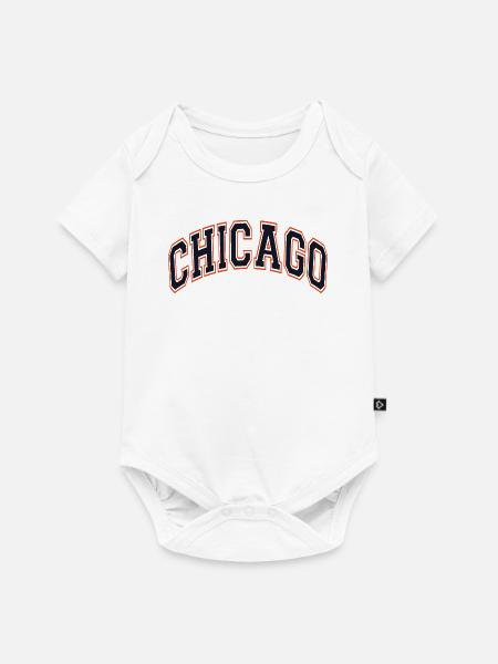 Chicago - Baby Premium Kurzarmbody - Weiß