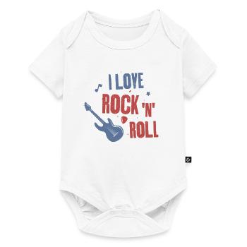 I love rock and roll - Baby Premium short-sleeve bodysuit - white - Front