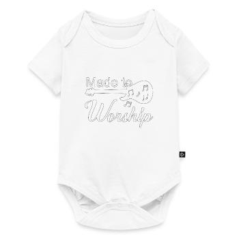 Christian Design Made to Worship - Baby Premium short-sleeve bodysuit - white - Front