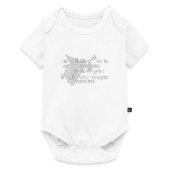 Christliches Design Er wird seinen Engel Psalm befehlen - Baby Premium Kurzarmbody - Weiß - Vorne