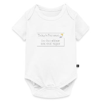Christian Design Todays Forecast - Body à manches courtes Premium Bébé - blanc - Devant