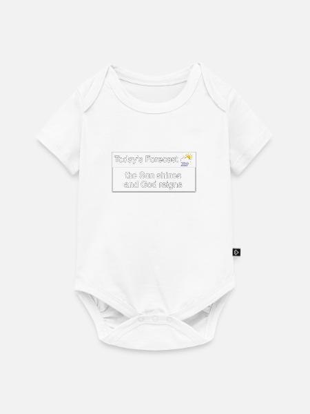 Christian Design Heutige Prognose - Baby Premium Kurzarmbody - Weiß
