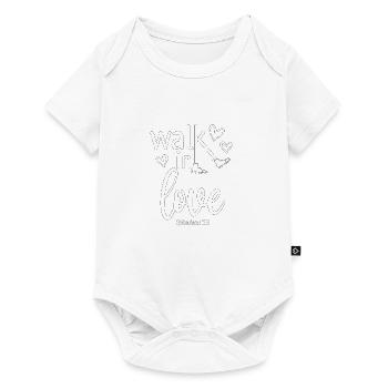 Christian Design Walk in Love Ephésiens 5 verset 2 - Body à manches courtes Premium Bébé - blanc - Devant